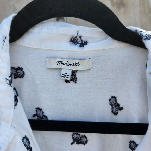 Madewell Palm Trees Camp Style Shirt - Picture 5 of 6